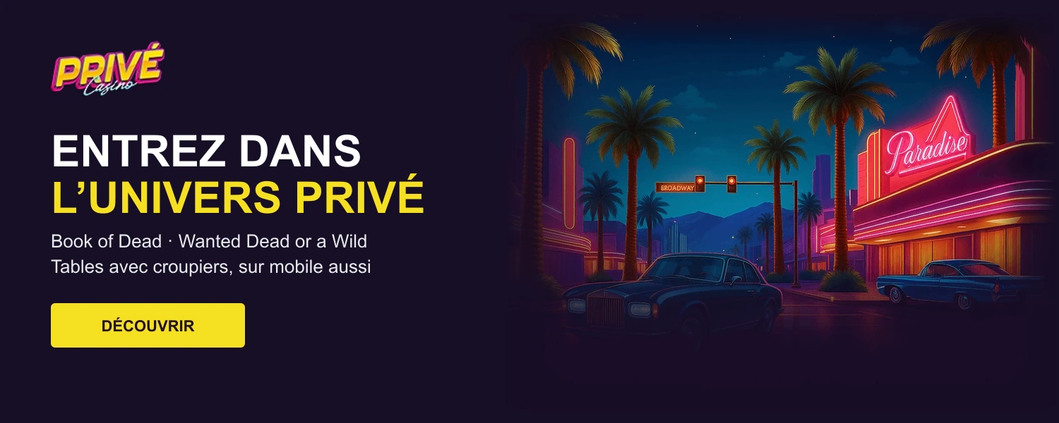 Casino Privé — produits et services